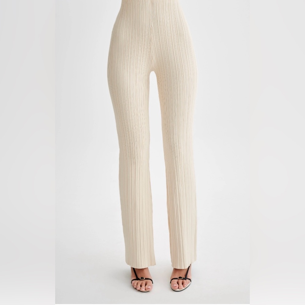 Meshki Chiara Straight Leg Rib Knit Pant - Picture 1 of 3